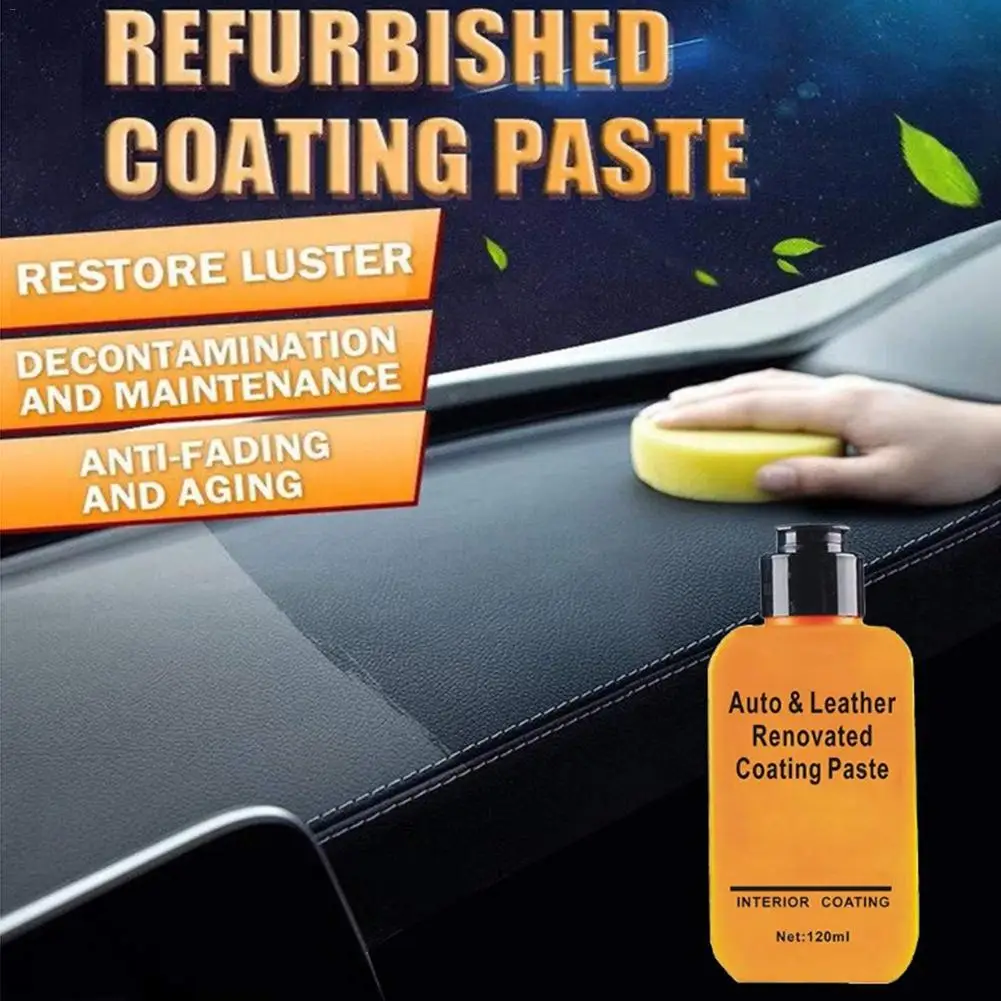 Multi-functional 120ml Automotive Interior Leather Refurbished Paint Paste Renovated Coating Repair Cream Sofa Coat | Автомобили и