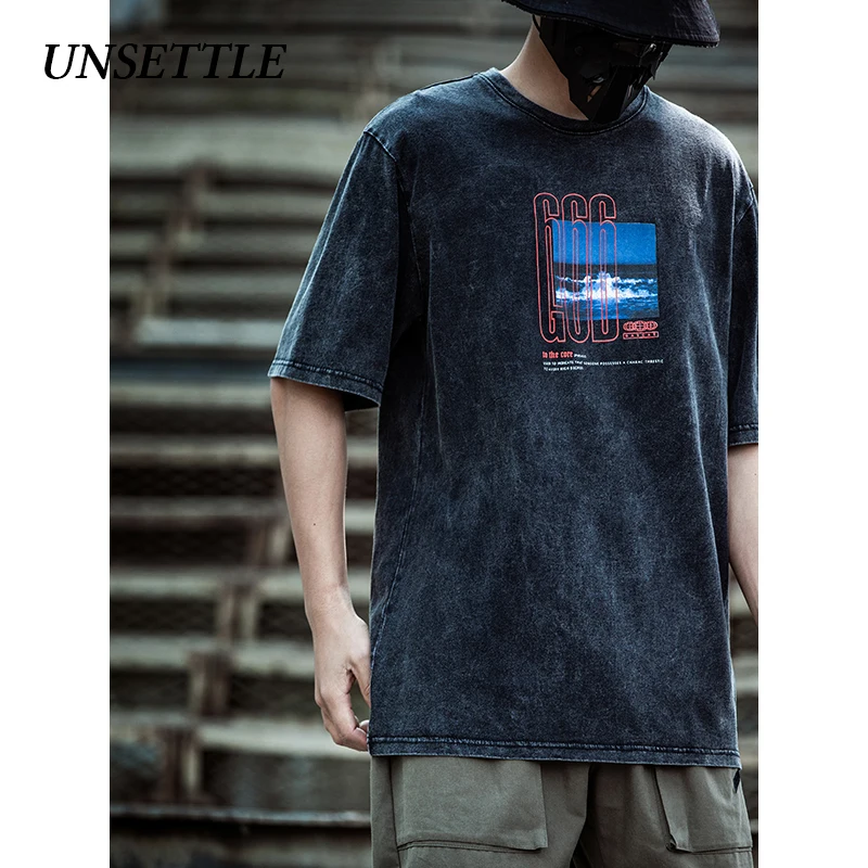 UNSETTLE 2020SS Harajuku футболки для мужчин/женщин в стиле хип-хоп забавная Футболка с