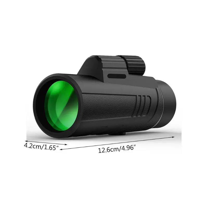

OOTDTY 10x42 Monocular Telescope Vision Life Waterproof Long Range Monocular With Bak4 Prism For Camping Hiking Bird-watching