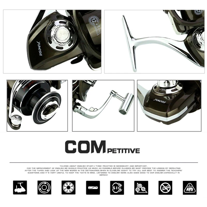 Спиннинговая катушка Горячая Распродажа цельнометаллическое сиденье колеса