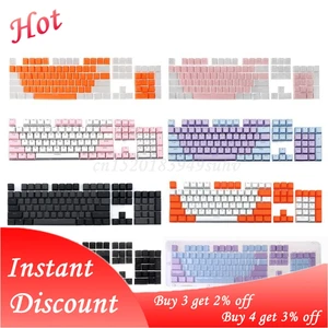 Колпачки для клавиш Outemu, Gateron, Kailh, механический переключатель Cherry MX, полупрозрачные, с двойной подсветкой, PBT 104, 1 комплект