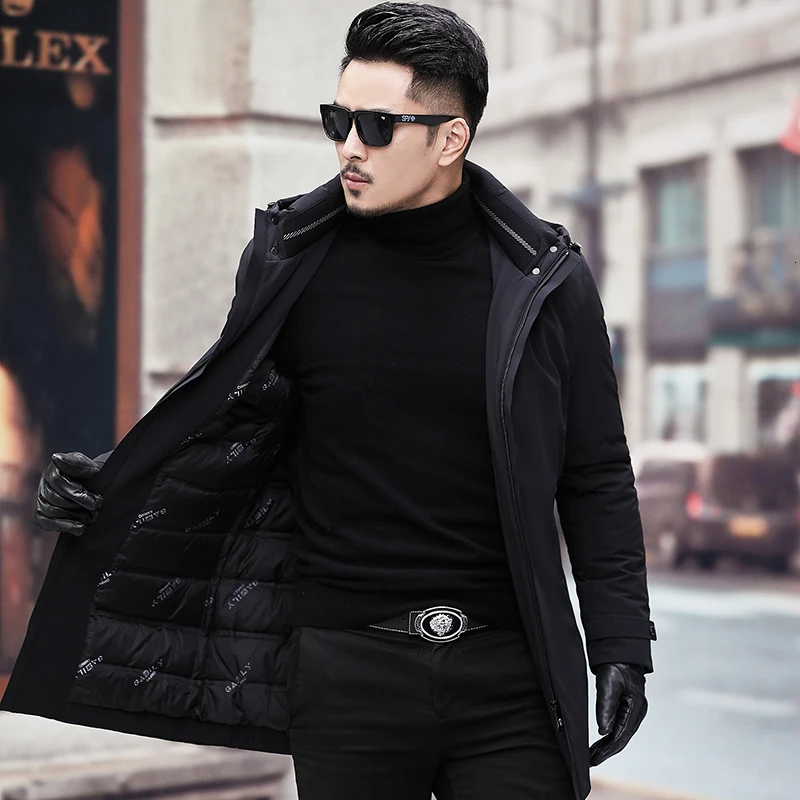 Мужская Длинная зимняя куртка размеры до 10XL 9XL 8XL 7XL|Мужские парки| |