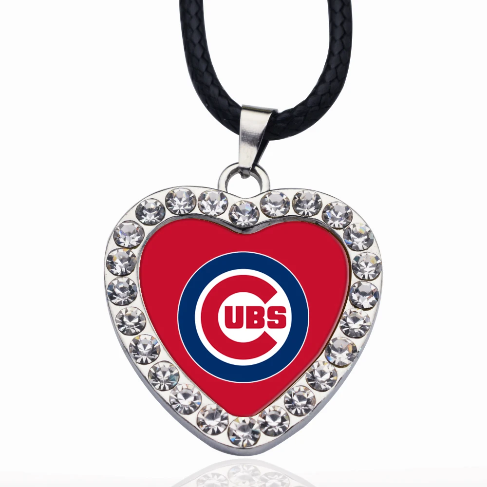 Хрустальное ожерелье с кулоном Чикаго идеально подходит для Бейсбольного игрока