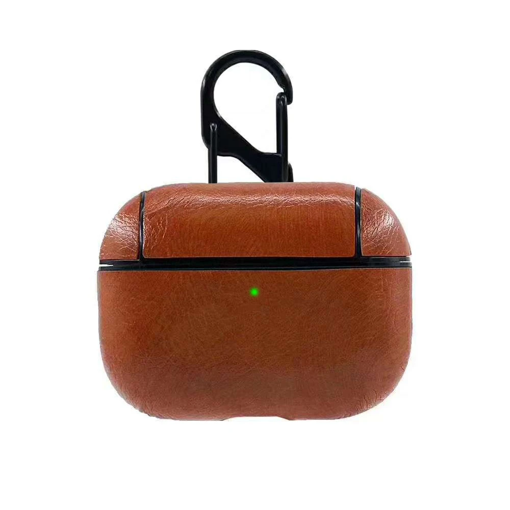 Для Apple Airpods Pro Кожаный ремешок с кнопками чехол для наушников Защитный airpods 3
