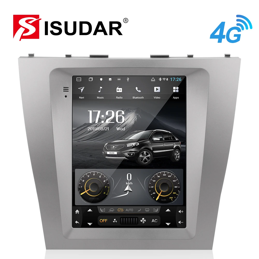 Isudar H53 вертикальное 1 Din Android авто радио для Toyota/Camry 2008 2011 GPS Автомобильный