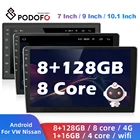 Мультимедийный видеоплеер Podofo, 8 ГБ, 128 ГБ, Android, 2 Din, 7 '  9 