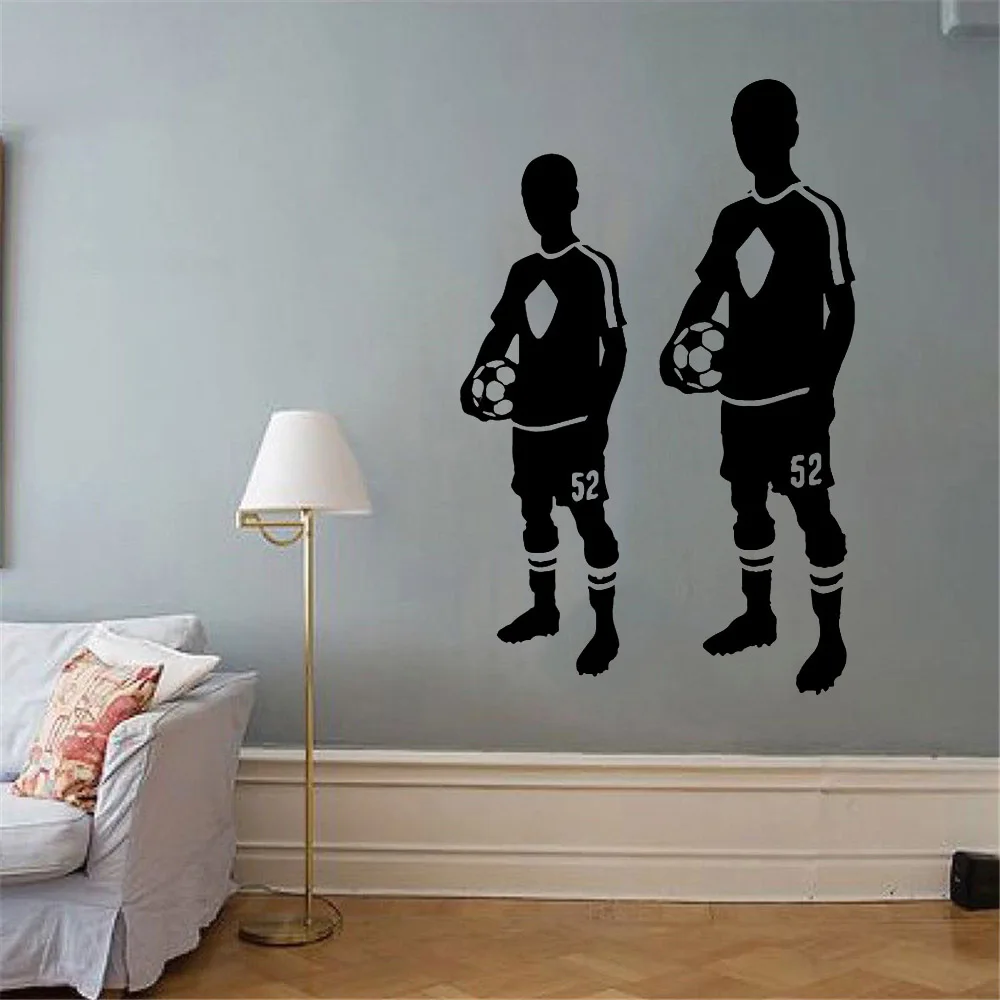 

Mode Cartoon fußball junge Tapete Dekorative Für Wohnkultur Wohnzimmer Schlafzimmer Wand Kunst Aufkleber