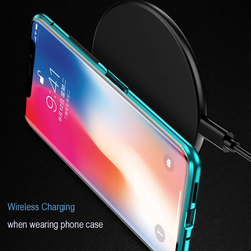 Double Tempered Glass Magnetic Phone Case for Xiaomi 6X 8 9 SE 9T A2 A3 Redmi Note 7 10 8A K20 CC9 Pro |