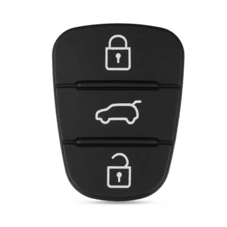 Резиновая накладка с 3 кнопками для Hyundai Solaris Accent Tucson l10 l20 l30 Kia Rio Ceed чехол
