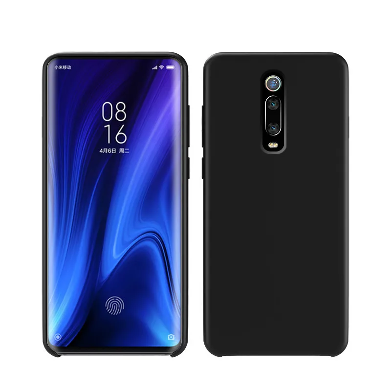 Для Red mi K20 чехол многоцветный мягкий силиконовый чехол для Xiaomi mi 9T Pro для Red mi K20 Pro Чехол глобальная Защита задняя крышка - Цвет: Черный