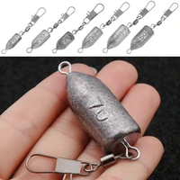 weights hook connector line sinkers plastic coated olive shaped fishing lead pendant fishing tools fishing lead fall