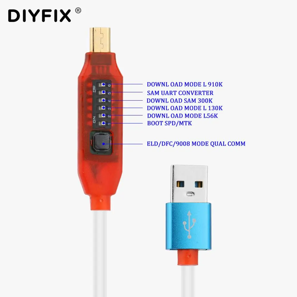 Зарядный кабель Micro USB RJ45 все в 1 для Qualcomm EDL/DFC/9008 режимов поддержка быстрой зарядки