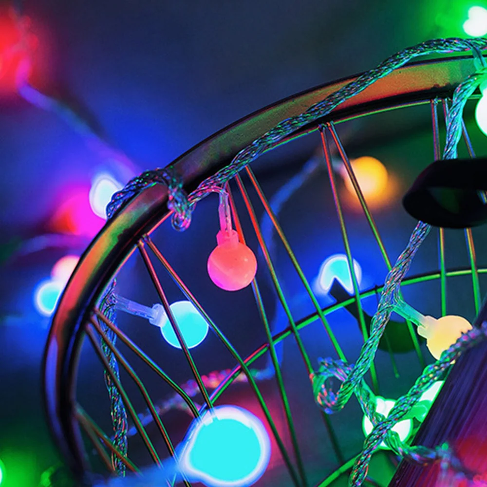

USB LED Ball Garland Fairy Lights String Garden Decoration Outdoor Christmas Lights Festoon Led Light New Year for Room Decor