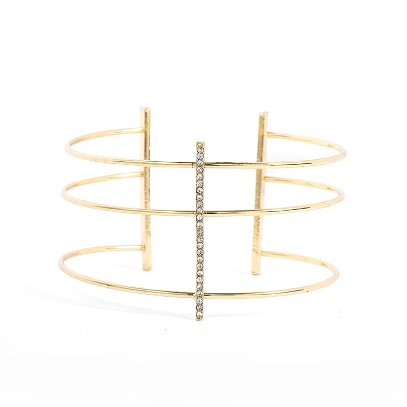 Fever &amp Free Модные Простые изящные массивные браслеты-манжеты для женщин браслеты с