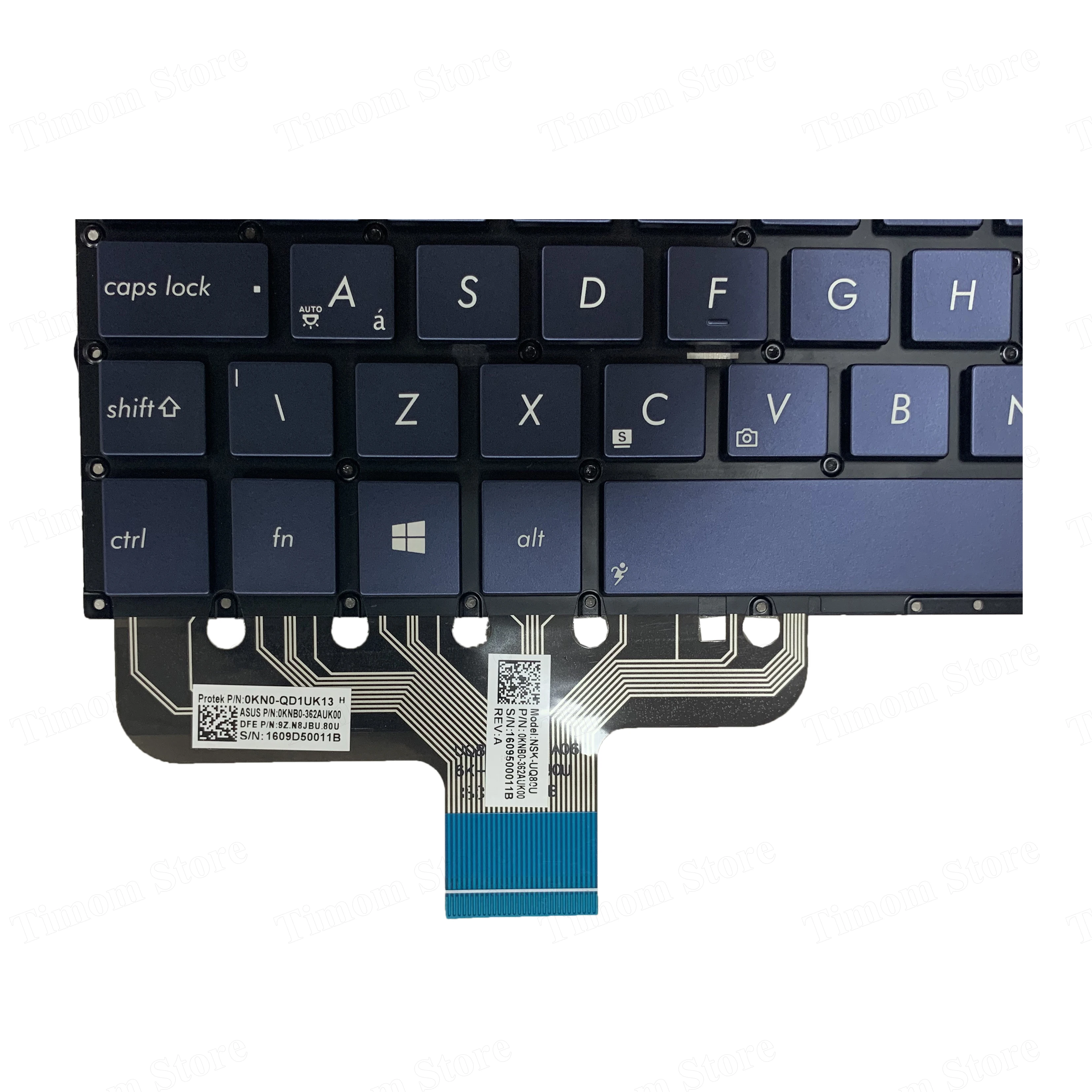 Для ASUS UX301 UX301LA UX301L UX301LN UX301A Ноутбук оригинальный 100% Wwork P/N:0KNB0-362AUK00 9Z.N8JBU.80U синяя