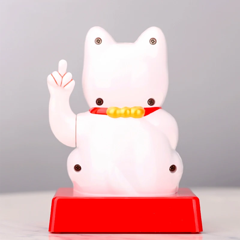 Новинка счастливый кот качели средний палец украшения креативные фигурки