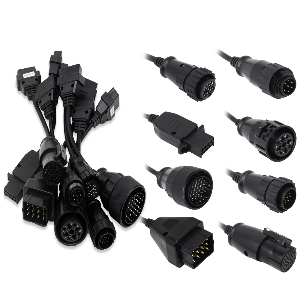 Полный комплект 8 кабелей для грузовиков автомобильные кабели диагностический
