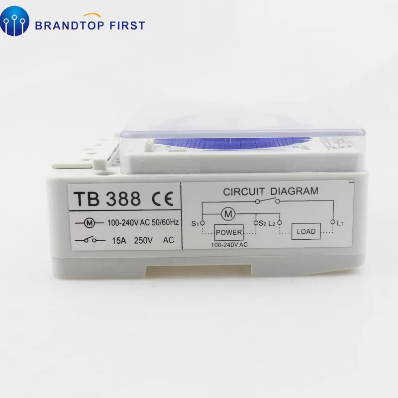 15-минутный механический таймер TB-388 15A 250V 24-часовой | Обустройство дома