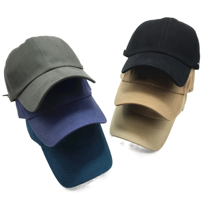 

New Solid Color Baseball Cap Men's and Women's Sun Visor Dome Adjustable Cotton Casual Sports Cap Wholesale