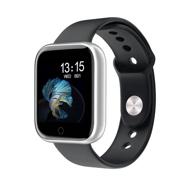SIlicaBlacksilica T80, Bluetooth, умные часы для женщин, пульсометр, водонепроницаемые, Смарт-часы для Apple, IPhone, Xiaomi, монитор сердечного ритма, фитнес-трекер - Цвет: SIlicaBlacksilica