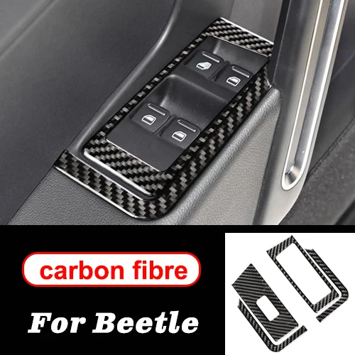 Control Panel Аксессуары для volkswagen beetle, внутренняя отделка из углеродного волокна, центральная консоль, дверная панель, рулевое колесо, наклейки для автомобиля, Стайлинг - Название цвета: Control Panel