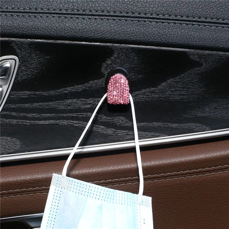 1 шт. Стразы автомобиль установлен крючки зажима мини Bling автомобиля станок и с