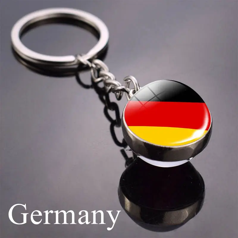 Связка для ключей с флагом Канады Франции Норвегии|Брелоки| |