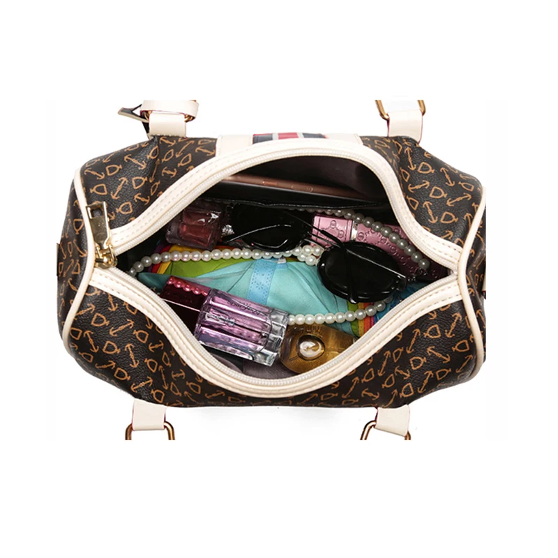 

High Capacity Women's Handbag PU Crossbody Zipper Geometric Big Messenger Classic Tote Boston Female Bag New Casual Shoulder Bag