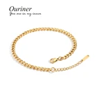 Ножные браслеты из нержавеющей стали для мужчин и женщин, ювелирные украшения из кубинской панцирной цепи, лодыжки