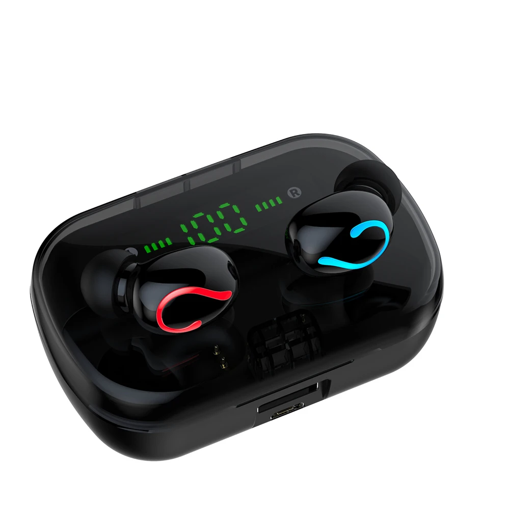 HBQ Q61 HIFI Sound Digital Wireless Bluetooth Earphones Noise Reduction IPX7 Waterproof Mini Earbuds LED Display Charging Box |