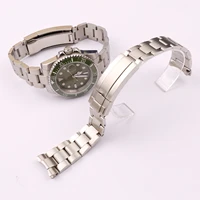 stainless steel watch band mens watch accessories for rolex black green water ghost 20mm sports stainless steel strap wristband