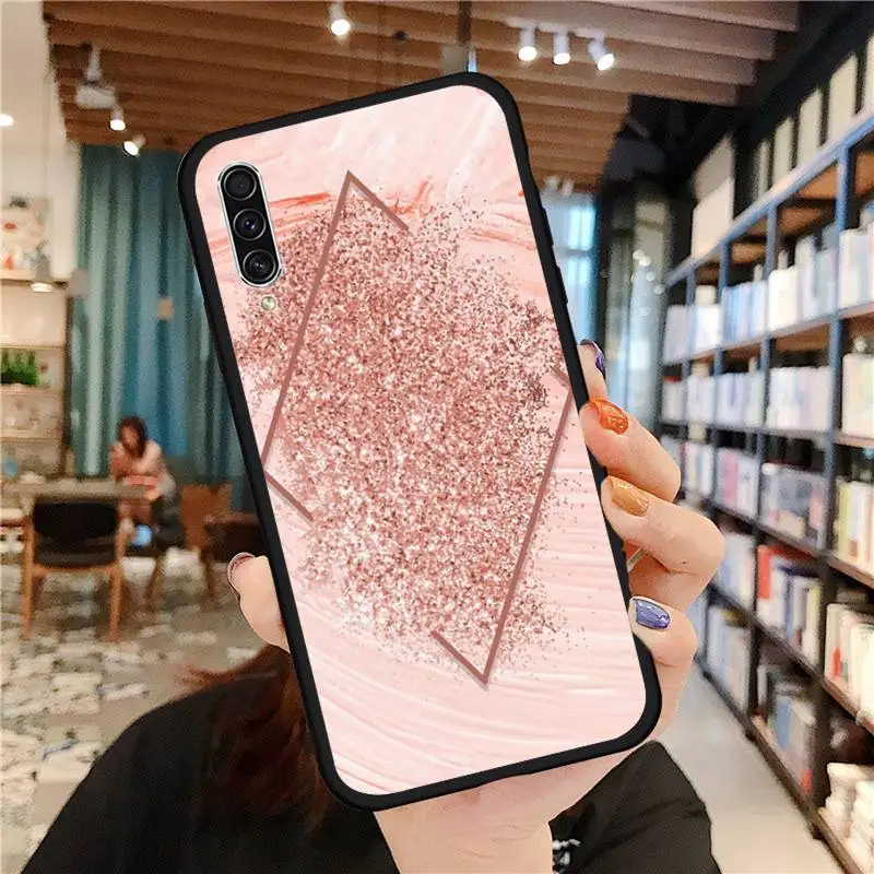 

Gold Rose Love heart Bling2 Phone Case For Samsung galaxy S 21 20 10 8 A 50 21s 51 71 70 40 20 20e note 10 plus Ultra 5g fe