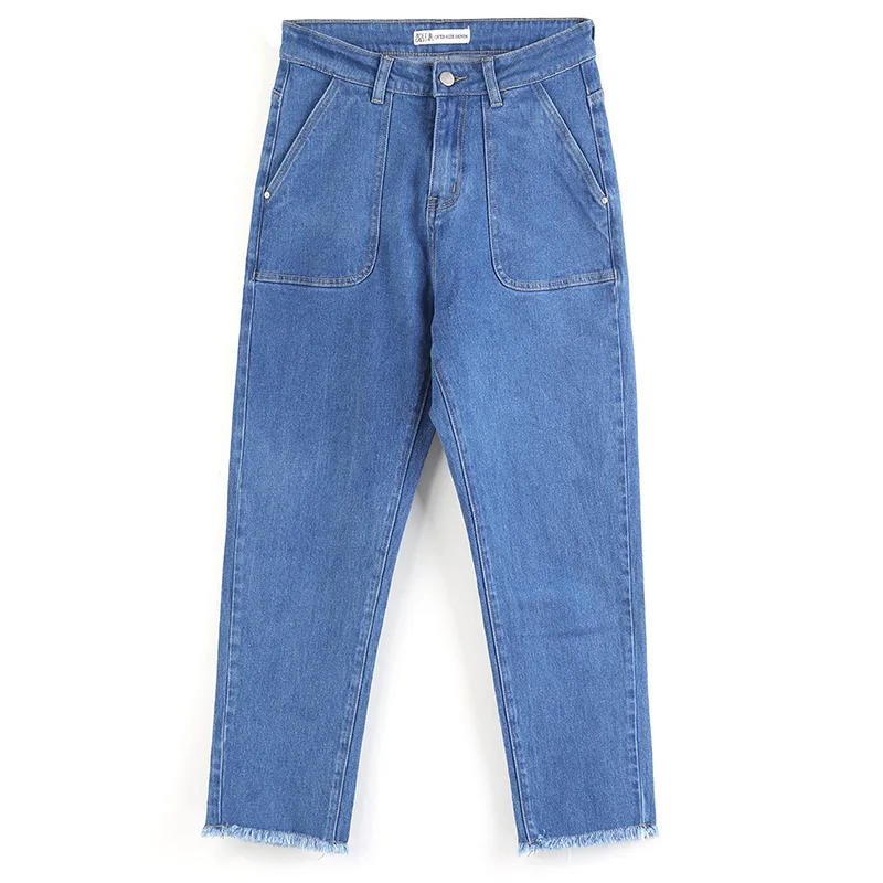 LEIJIJEANS Новое поступление свободные женские штаны-шаровары со средней посадкой с