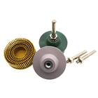 1 шт. 2 дюйма 50 мм нейлоновая щетка полировальный диск абразивный шлифовальный круг желтый зеленый серый