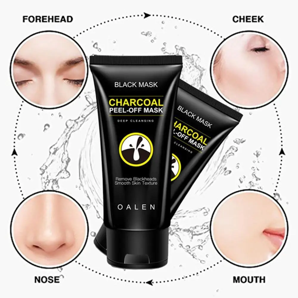 Black Charcoal Mask Peel-off Purifying Deep Cleansing Remove Blackhead Acne Scar Anti Wrinkles Face Skin Care | Красота и здоровье