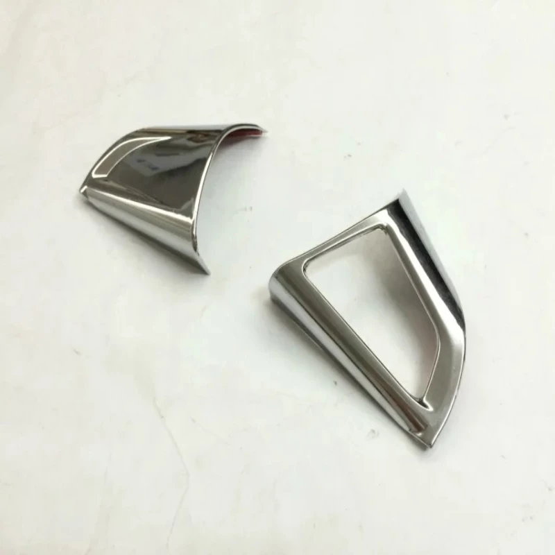 

2PCS Chrome Steering wheel Decorative Sequins Cover Trim sticker Silver Fit for Chevrolet TRAX 2014 2015