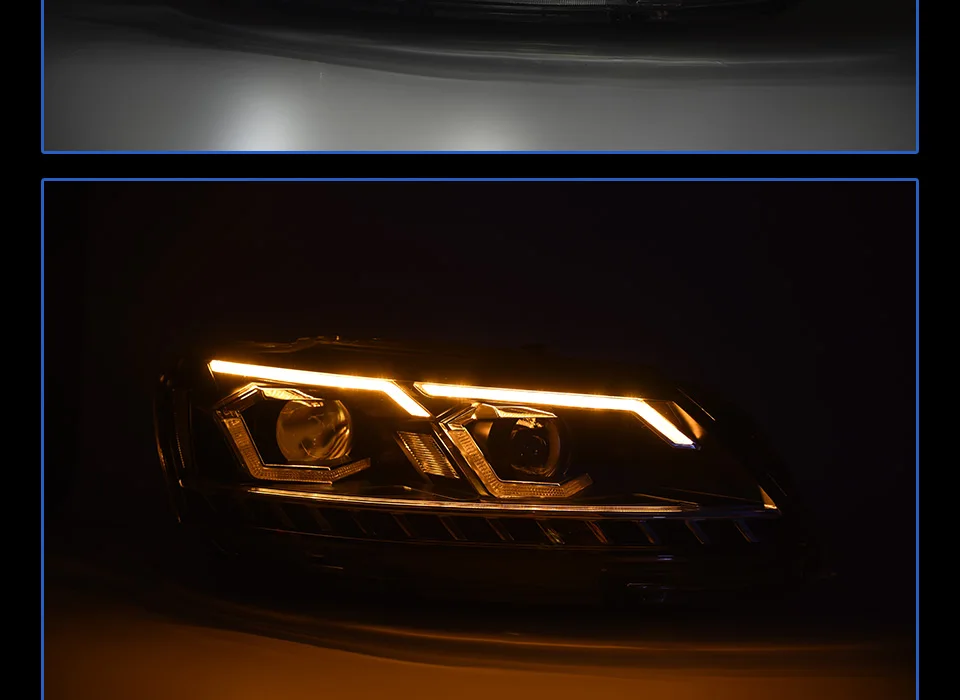 Фара для автомобиля VW Passat B7 2011- фары Противотуманные фары Дневные ходовые огни DRL H7 светодиодный Биксеноновая лампа автомобильные аксессуары