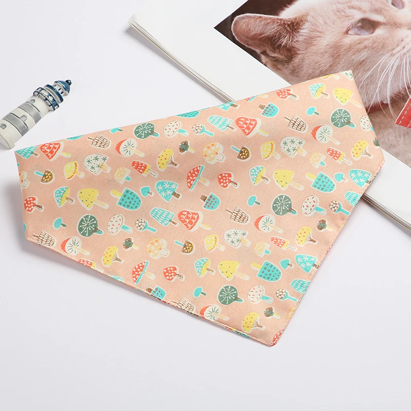 

Dog Bandanas Large Pet Scarf Pet Bandana for Dog Cotton Cartoon Washable Bow Ties Collar Cat Dog Scarf Large Pets Accessories