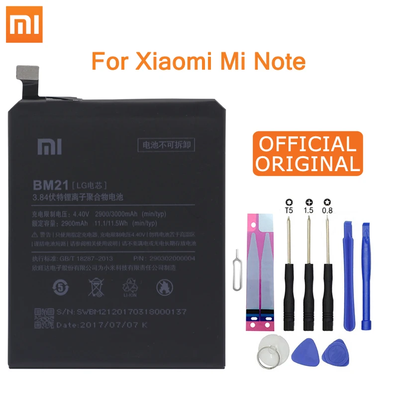 Аккумулятор для телефона Xiao mi BM21 для Xiaomi mi Note, 3 ГБ ОЗУ, высокое качество, высокая емкость, 3000 мАч, розничная, посылка, бесплатные инструменты
