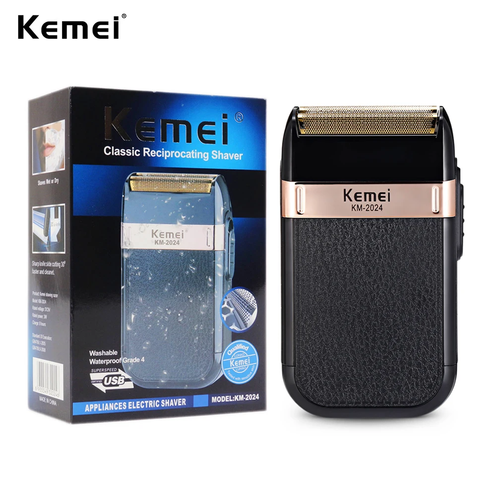 Kemei 3D электробритва электрическая бритва для мужчин станок для бритья Триммер для волос, триммер для волос, плавающая Бритва для бороды, USB кабель для зарядки для ухода за лицом