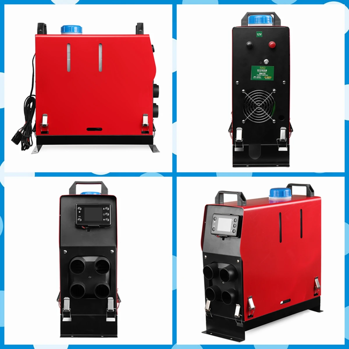 Регулируемый 1 до 8kW 8000W дизелей стояночный отопитель 12V автомобильный обогреватель для грузовых автомобилей лодки автобуса ЖК-дисплей ключ переключатель дистанционного Управление