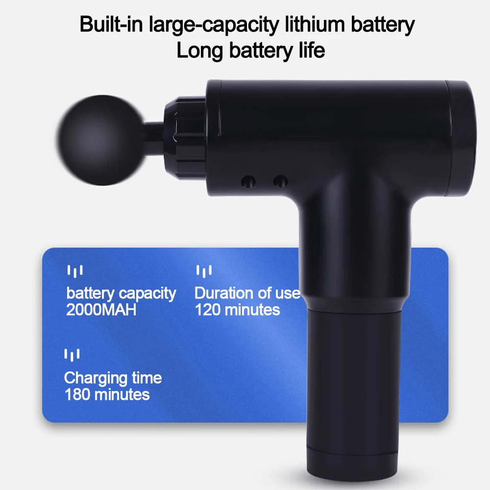 Wakeforyou ЖК дисплей массажный пистолет глубокий мышечный массажер мышечная боль