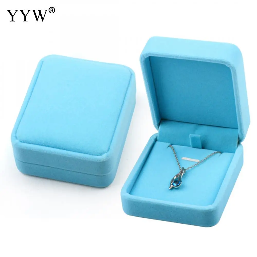 1 шт. Светильник Цвет голубой небесно бархат шкатулка для драгоценностей набор
