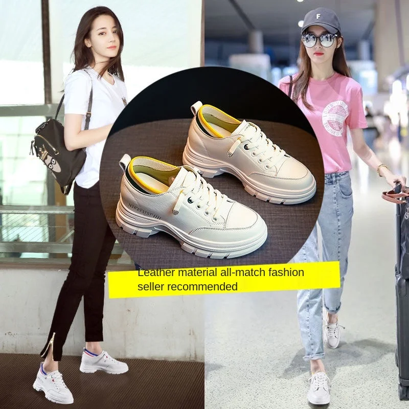 

Women's shoes 2020 new autumn versatile leisure spring single shoes with thick sole and sloping heel