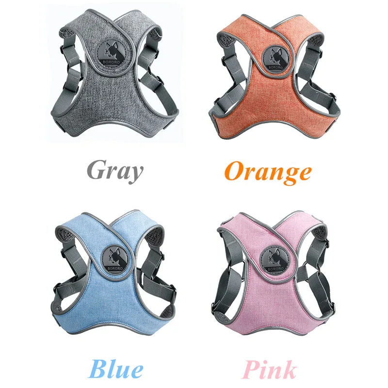 Не тянущаяся Спортивная шлейка для собак светоотражающая безопасная X типа