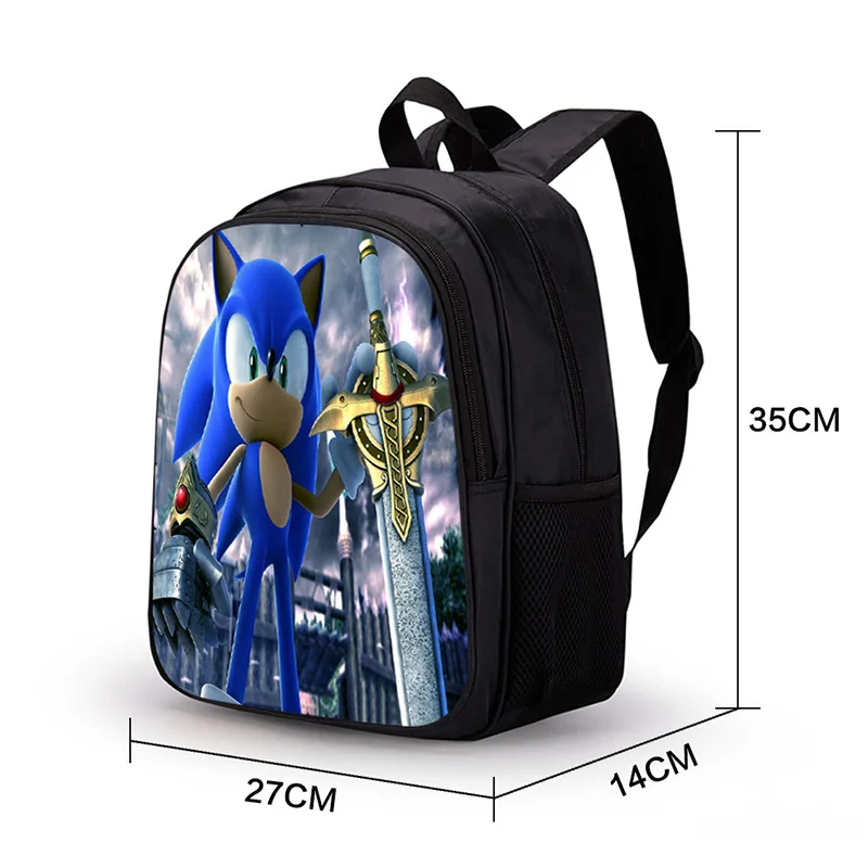 3D Аниме Mochila Sonic рюкзак с ежом школьные сумки для девочек-подростков маленький рюкзак для детей рюкзак на молнии рюкзак для ноутбука