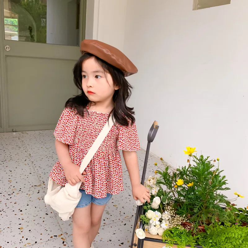 Топы для девочек Летняя коллекция 2020 года Новая детская одежда с открытой спиной