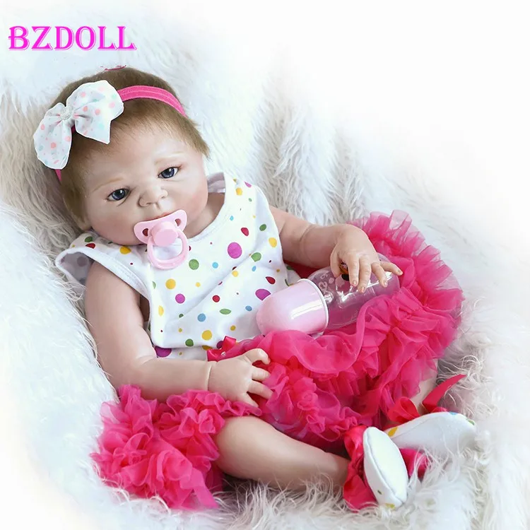 BZDOLL 46 см силиконовая кукла ручной работы для новорожденных реалистичные игрушки