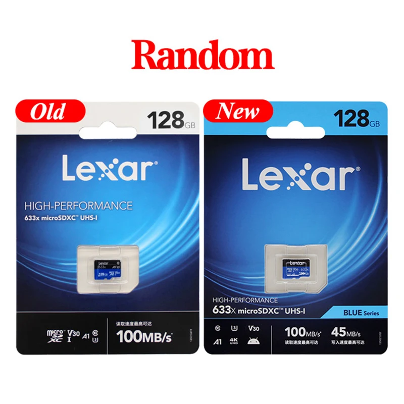 

Original Lexar 633x Micro SD Card 32GB 64GB 128GB 256GB 512GB V30 U3 Class10 High Speed TF Flash Card Memory Card