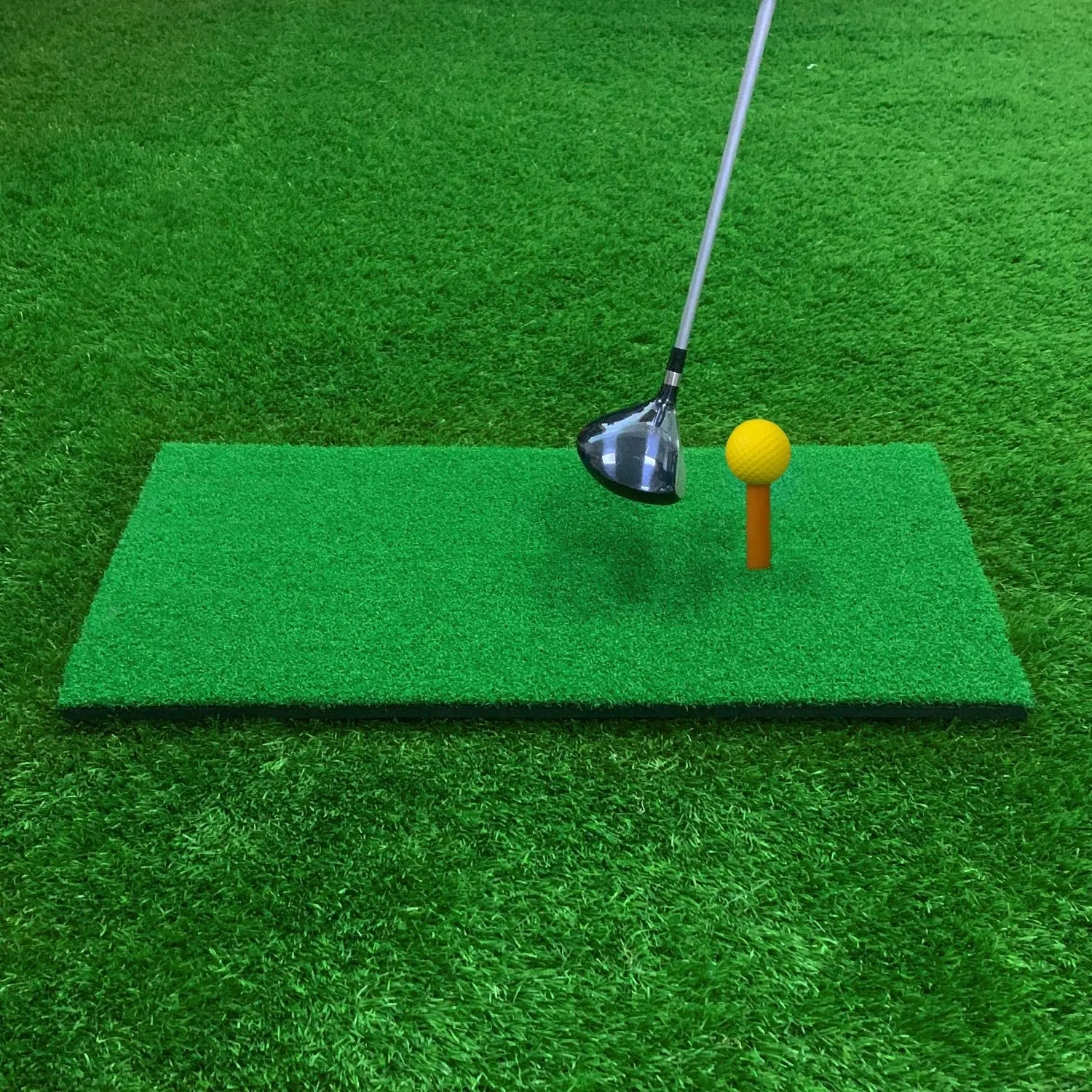 12”x 24” Golf Practice Hitting Mat With Tee Balls Pad for Indoor Backyard Chipping Driving Range Target Swing Aids | Спорт и
